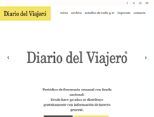 Tablet Screenshot of diariodelviajero.com.ar